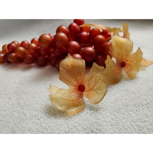Cluster Vintage Faux Rubber MCM Decorative Grapes Artificial Purple Wine - Picture 3 of 6